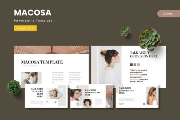 Macosa - Google Slide Template: A Versatile Tool for Modern Presentations