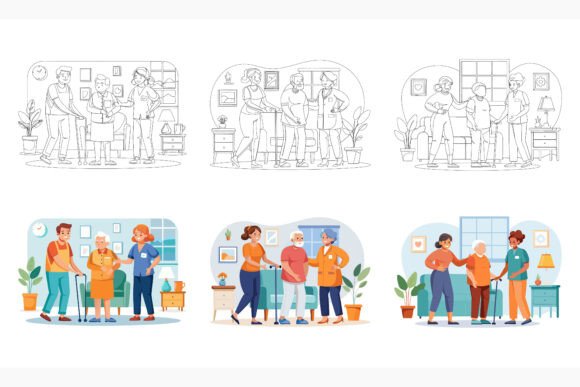 Medical Patient AI EPS: A Versatile Illustration Set for Modern Design