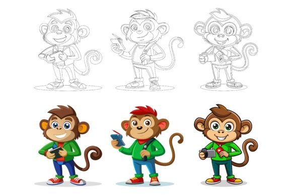 Monkeys Wearing Blue Jeans