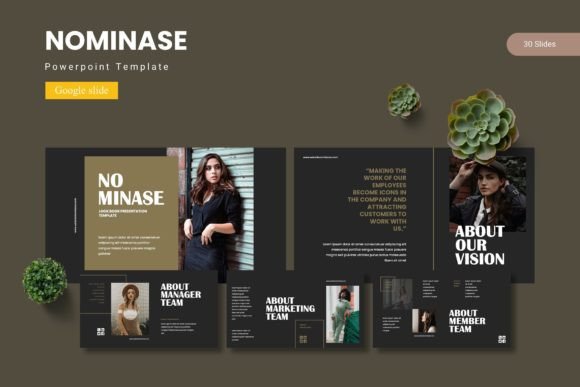 Nominase Google Slide Template – A Versatile Design System for Modern Presenters